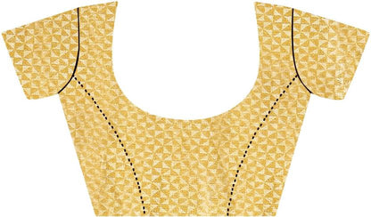Printed Daily Wear Crepe Saree  (Beige)